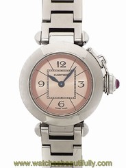  Used[B] Watch Women CARTIER Misupasha W3140008 Quartz pink V8M