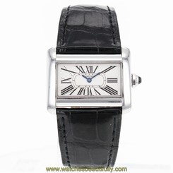 Cartier Tank Divan Mini W6300255? Stainless Steel Quartz Watch for Women ~