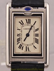 Vintage Cartier Basculante Rectangular Mens Luxury Dress Quartz Watch DR16