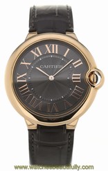 Cartier Ballon Bleu XFlat Gray Dial Leather Auto Men's Watch W6920089 New In Box 7613268337691