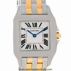Cartier Santos Demoiselle Steel 18K Yellow Gold Midsize Watch W25067Z6 845960022170