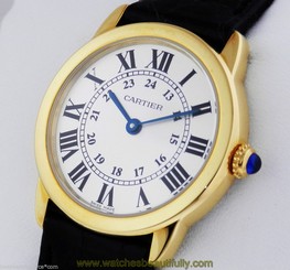 Cartier Ronde Solo Quartz White Dial 18kt Yellow Gold w6700355 Ret: $5,000 7612456339974