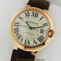 Cartier Ballon Bleu 36mm w6900456 18k Rose Gold Automatic Brand NEW Ret: $13,100 7612456382024