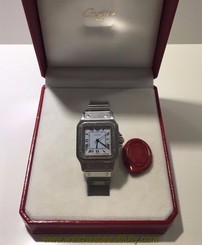 Cartier Santos Stainless Steel Automatic Box Papers Gents