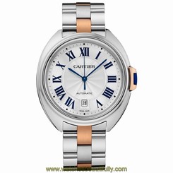 Cle De Cartier Automatic 31mm Midsize W2CL0004 Brand NEW Two Tone Ret: $8,000
