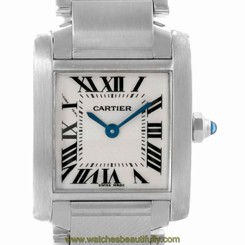 Cartier Tank Francaise Ladies Silver Dial Quartz Watch W51008Q3 7612456002212
