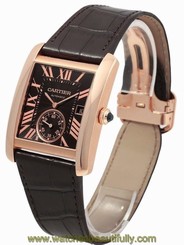 Cartier W5330002 Tank MC Chocolate Dial Auto Men's 18K RoseGold Watch New In Box 7613268268780