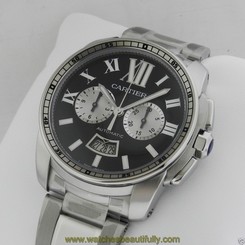 NEW CARTIER Calibre de Cartier Automatic STEEL BRACELET W7100061 Ret: $10,900 7613268294963