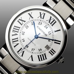Pre-Owned CARTIER Ronde Solo Automatic Stainless Steel Men's Watch W6701011, MD 7612456835544