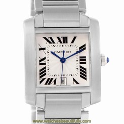 Cartier Tank Francaise Automatic Silver Dial Large Watch W51002Q3 7612456002229