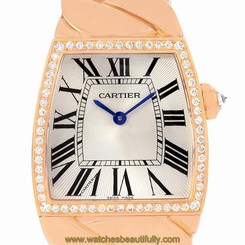 Cartier La Dona 18K Rose Gold Diamond Large Ladies Watch WE601008