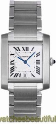 Cartier Tank Francaise Automatic Men's Stainless Steel Watch W51002Q3 7612456002229