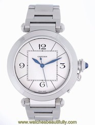 Pasha de Cartier Stainless Steel 42mm Men's Automatic Winding Watch W31072M7