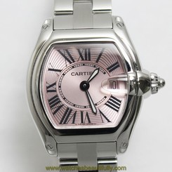 Authentic Cartier Roadster SM Ladies Watch Stainless Steal Automatic 452