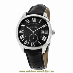 CARTIER MEN'S DRIVE DE CARTIER 41MM LEATHER BAND AUTOMATIC WATCH WSNM0006