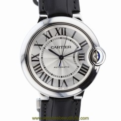 NEW CARTIER Ballon Bleu Midsize Steel Automatic Watch 36mm W69017Z4 7612456383298