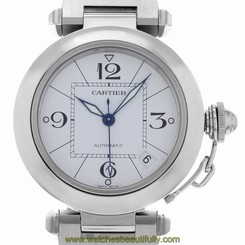 Cartier Pasha W31074M7 Stainless Steel Automatic Ladies Watch 7612456290183