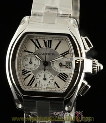 Cartier Roadster Chronograph XL W62019X6 Automatic Steel 2 Years Warranty #295 7612456262470