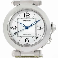 Cartier Pasha C Medium Automatic Steel Watch W31074M7 7612456290183