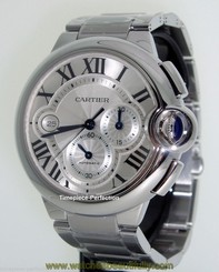 Cartier Ballon Bleu Stainless Steel Chronograph W6920002 7612456396922