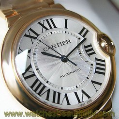 *NEW* CARTIER MEDIUM 18K YELLOW GOLD BALLON BLEU ROMAN DIAL BRACELET W69003Z2 7612456339929