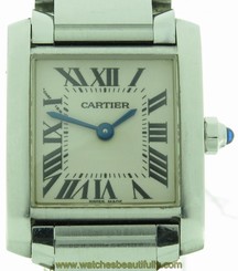 Cartier Tank Francaise Ref. 2384 Ladies Quartz Watch w/ Box & Papers
