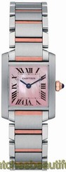 W51027Q4 CARTIER TANK FRANCAISE NEW & AUTHENTIC PINK PEARL WOMENS WATCH 7612456263736