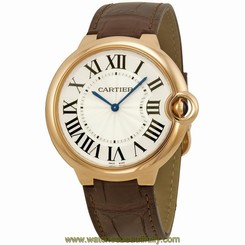 CARTIER MEN'S BALLON BLEU DE CARTIER 40MM BROWN AUTOMATIC WATCH W6920083
