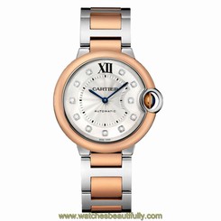 CARTIER WOMEN'S 36MM MULTICOLOR STEEL BRACELET & CASE AUTOMATIC WATCH W3BB0007