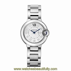 NEW Cartier Ballon Bleu 28mm Stainless Steel Diamond Dial Ref: WE902073 BUY NOW 7613268323601