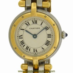 Cartier Ladies Panthere Vendome 2 Tone Steel and 3 row Gold Quartz Watch