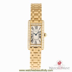 Cartier Tank Americaine Ref. WB7072K2 18k Yellow Gold Diamonds