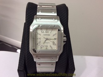 CARTIER Santos Galbee Ref. 2319 Mens Swiss Automatic w/ Roman Dial!! Beautiful!!
