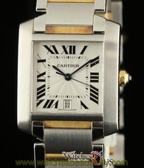 Cartier NEW Tank Francaise Large W51005Q4 Steel & Gold Box/Papers/Warranty #CA29 7612456002199