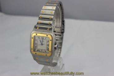 AUTHENTIC RARE CARTIER SANTOS GALBEE water resistant 10% will go to CHARITY 722631025145