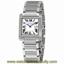 Cartier Tank Francaise Steel Midsize Watch W51011Q3