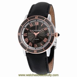 Cartier Ronde Croisiere Gray Dial Automatic Mens Watch W2RN0005