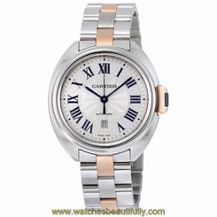 Cartier Cle de Cartier Automatic Silver Dial Ladies Watch W2CL0004