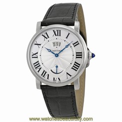 Cartier Rotonde Silver Dial Automatic Mens Watch W1556369 7613268364512