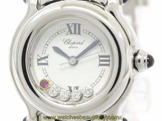 Polished CHOPARD Happy Sport Diamond Quartz Ladies Watch 27/8250-23 (BF110181) 7897557135926