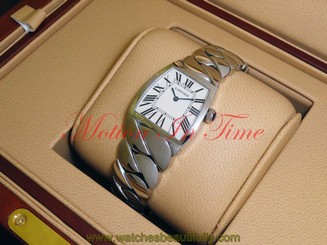 Cartier La Dona Large Stainless Steel Off White Roman Dial 28mm Wide W660022I