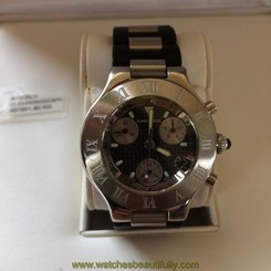 Cartier 21 Chronoscaph Quartz Movement W10125U2 Wrist Watch for Men/Woman 7612456167706