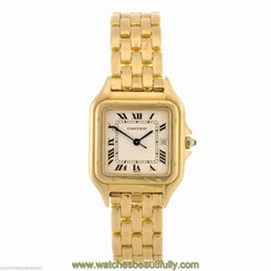 Cartier Panther 18k Yellow Gold Unisex 27mm watch.