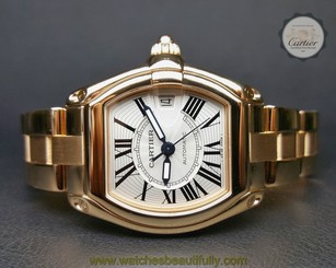 Cartier Roaster 18k Yellow Gold on Bracelet in Excellent Condition Large Size