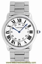 Cartier Solo Ronde Men's/Ladies 36mm Stainless Steel Quartz Watch W6701005