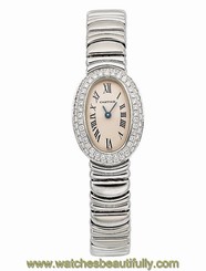 Cartier "Baignoire" Lady's Diamond and White Gold Watch, circa 1995