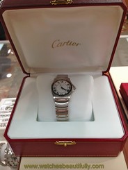 Santos de Cartier "Galbee" 1561 Stainless Steel Men's Cartier Watch