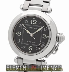 Cartier Pasha C 35mm Stainless Steel Black Dial Automatic W31043M7