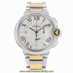 Cartier Ballon Bleu W6920063 Steel & 18K Rose Gold Automatic Men's Watch