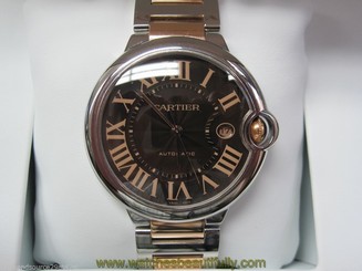Cartier Ballon Bleu Large Model (Chocolate), Automatic, Ref # W6920032 - TwoTone 7612456621017